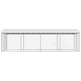 vidaXL Hondenkennel voor buiten met dak 7,6x3,8x2,3 m