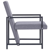 vidaXL Fauteuil stof lichtgrijs
