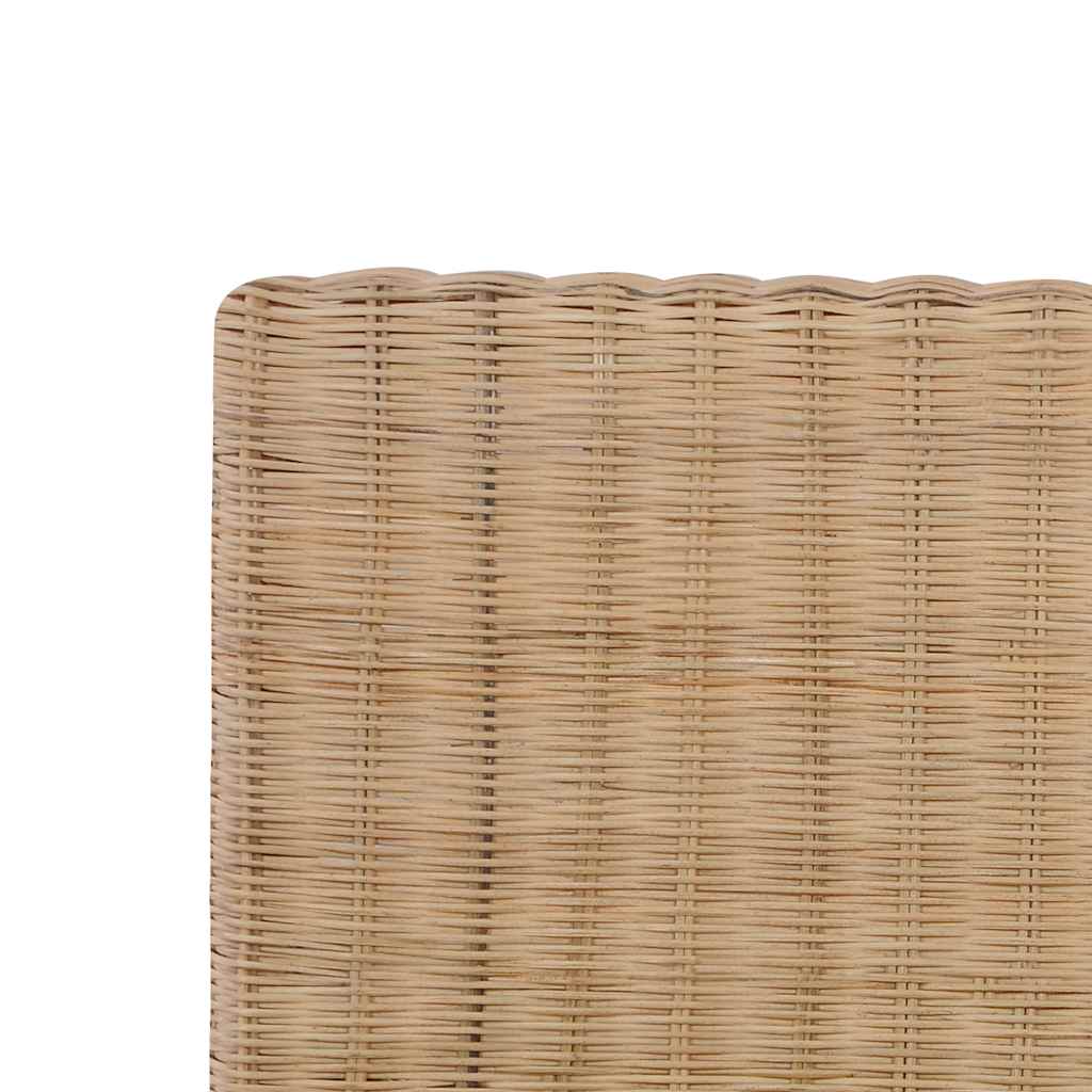 vidaXL Hand-Woven Real Rattan Bed Frame 140x200 cm