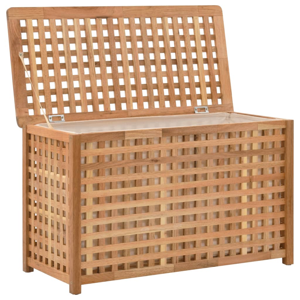 vidaXL Laundry Basket 77.5x37.5x46.5 cm Solid Walnut Wood