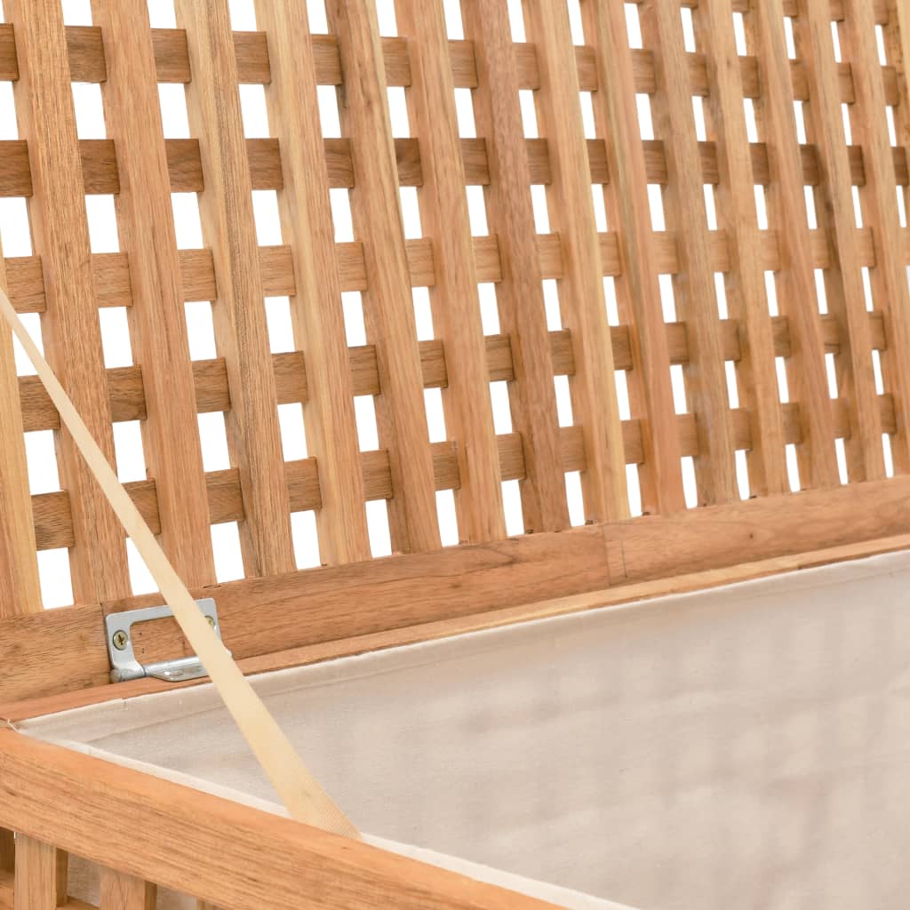 vidaXL Laundry Basket 77.5x37.5x46.5 cm Solid Walnut Wood