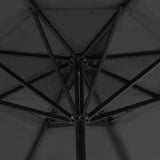 vidaXL Parasol met draagbare voet antracietkleurig