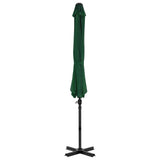 vidaXL Parasol met draagbare voet groen