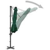 vidaXL Parasol met draagbare voet groen