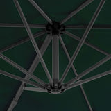 vidaXL Parasol met draagbare voet groen