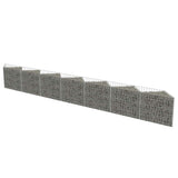 vidaXL Gabion basket 450x30x100 cm galvanized steel