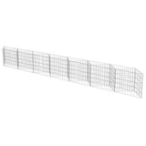 vidaXL Gabion basket 450x30x100 cm galvanized steel