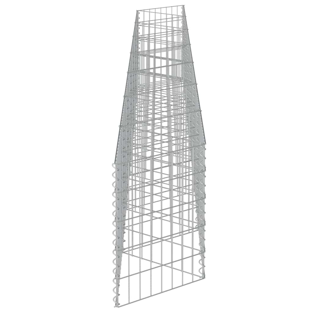 vidaXL Gabion basket 450x30x100 cm galvanized steel