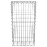 vidaXL Gabion Wall with Lids 20x20x100 cm Galvanized Steel