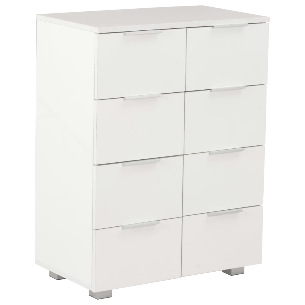vidaXL Sideboard 60x35x80 cm Engineered Wood High Gloss White