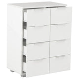 vidaXL Sideboard 60x35x80 cm Engineered Wood High Gloss White