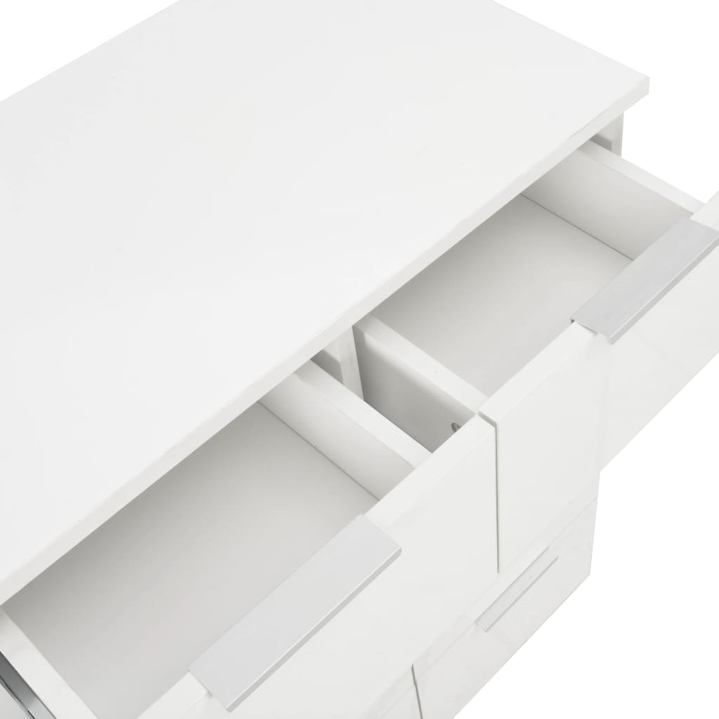vidaXL Sideboard 60x35x80 cm Engineered Wood High Gloss White