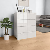 vidaXL Sideboard 60x35x80 cm Engineered Wood High Gloss White