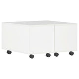 vidaXL Coffee table 60x60x35 cm engineered wood high gloss white