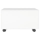 vidaXL Coffee table 60x60x35 cm engineered wood high gloss white