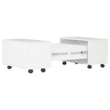 vidaXL Coffee table 60x60x35 cm engineered wood high gloss white
