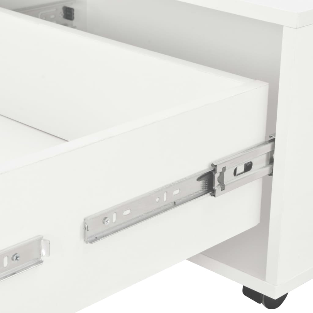 vidaXL Coffee table 60x60x35 cm engineered wood high gloss white