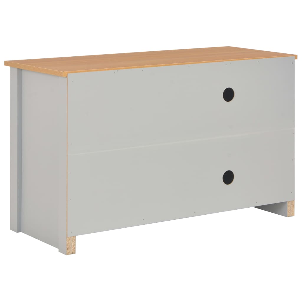 vidaXL Tv-meubel 95x39x58 cm grijs