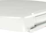 vidaXL Soft-Close Toilet Seat with Quick-Release Design Square White