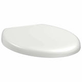 vidaXL Soft-Close Toilet Seat with Quick-Release Design Square White
