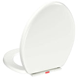 vidaXL Soft-Close Toilet Seat with Quick-Release Design Square White