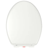 vidaXL Soft-Close Toilet Seat with Quick-Release Design Square White