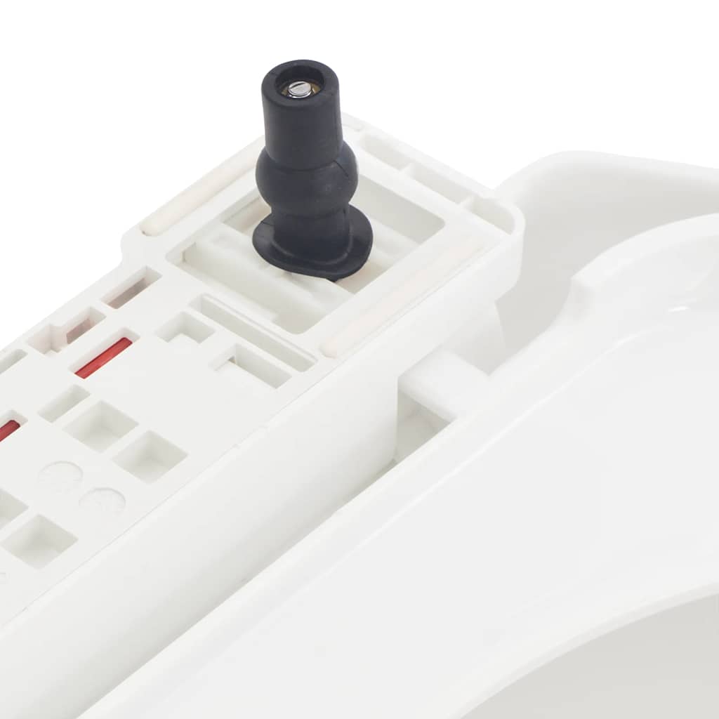 vidaXL Soft-Close Toilet Seat with Quick-Release Design Square White