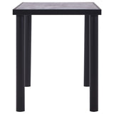 vidaXL Eettafel 120x60x75 cm MDF zwart en betongrijs