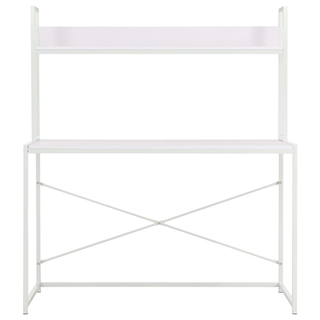 vidaXL Computerbureau 120x60x138 cm wit