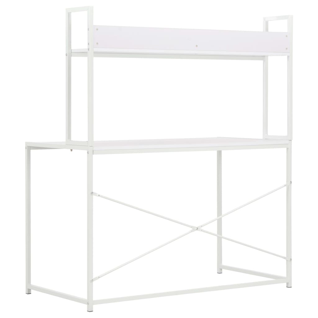 vidaXL Computerbureau 120x60x138 cm wit