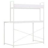 vidaXL Computerbureau 120x60x138 cm wit