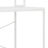vidaXL Computerbureau 120x60x138 cm wit