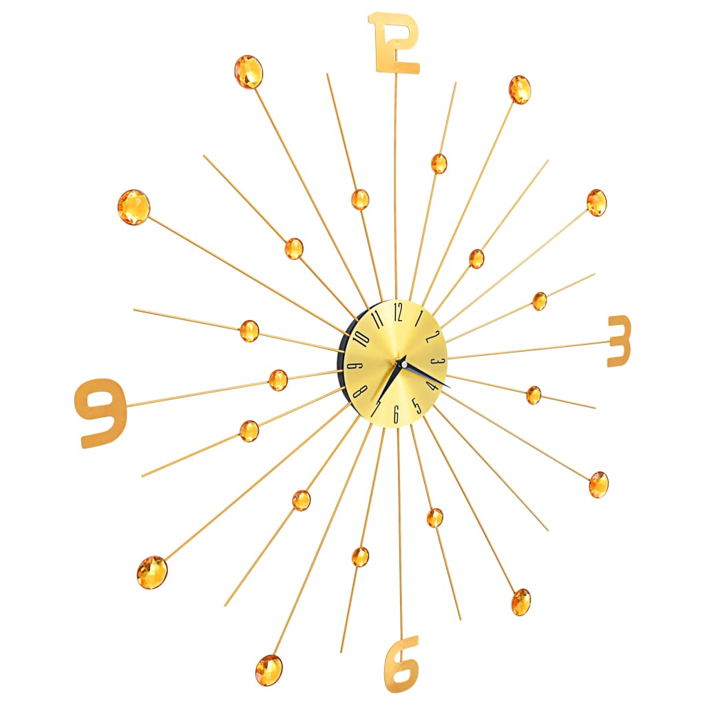 vidaXL Wall clock 70 cm metal gold-colored