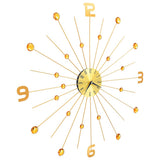 vidaXL Wall clock 70 cm metal gold-colored