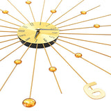vidaXL Wall clock 70 cm metal gold-colored