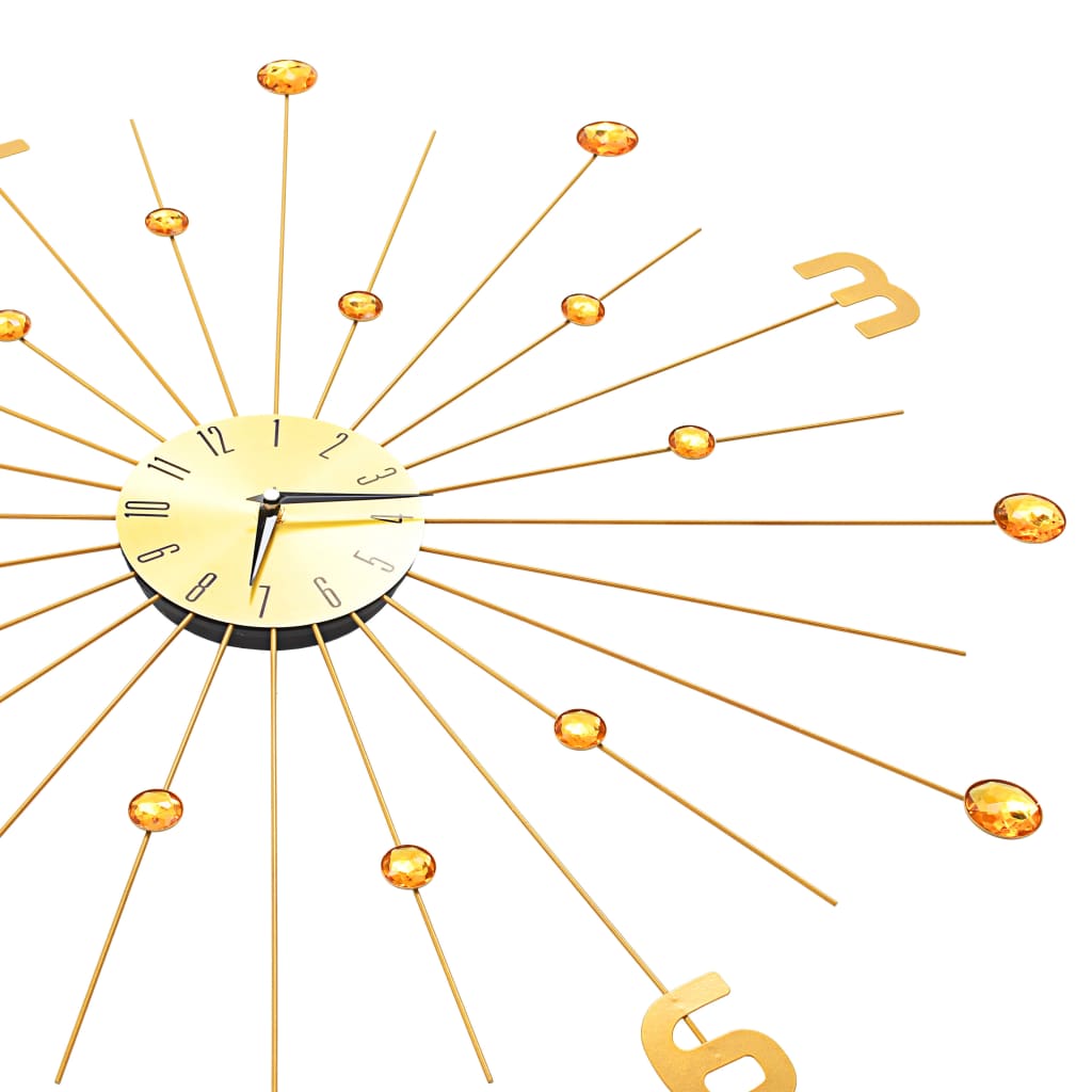 vidaXL Wall clock 70 cm metal gold-colored