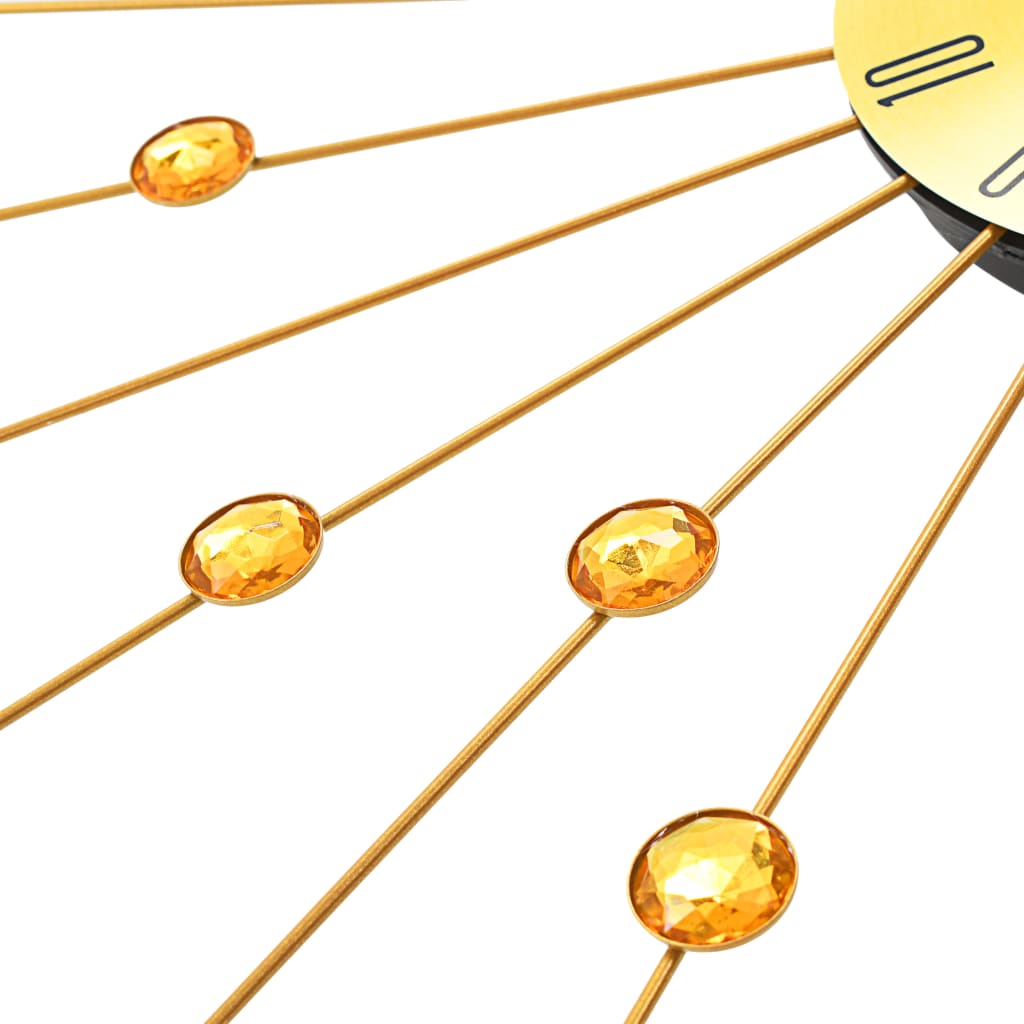 vidaXL Wall clock 70 cm metal gold-colored