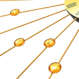 vidaXL Wall clock 70 cm metal gold-colored