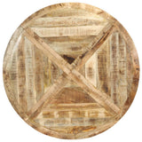 vidaXL Eettafel rond 150x76 cm massief mangohout