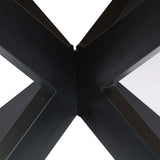 vidaXL Eettafel rond 150x76 cm massief mangohout