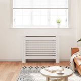 vidaXL Radiator Cover 112x19x81.5 cm MDF white
