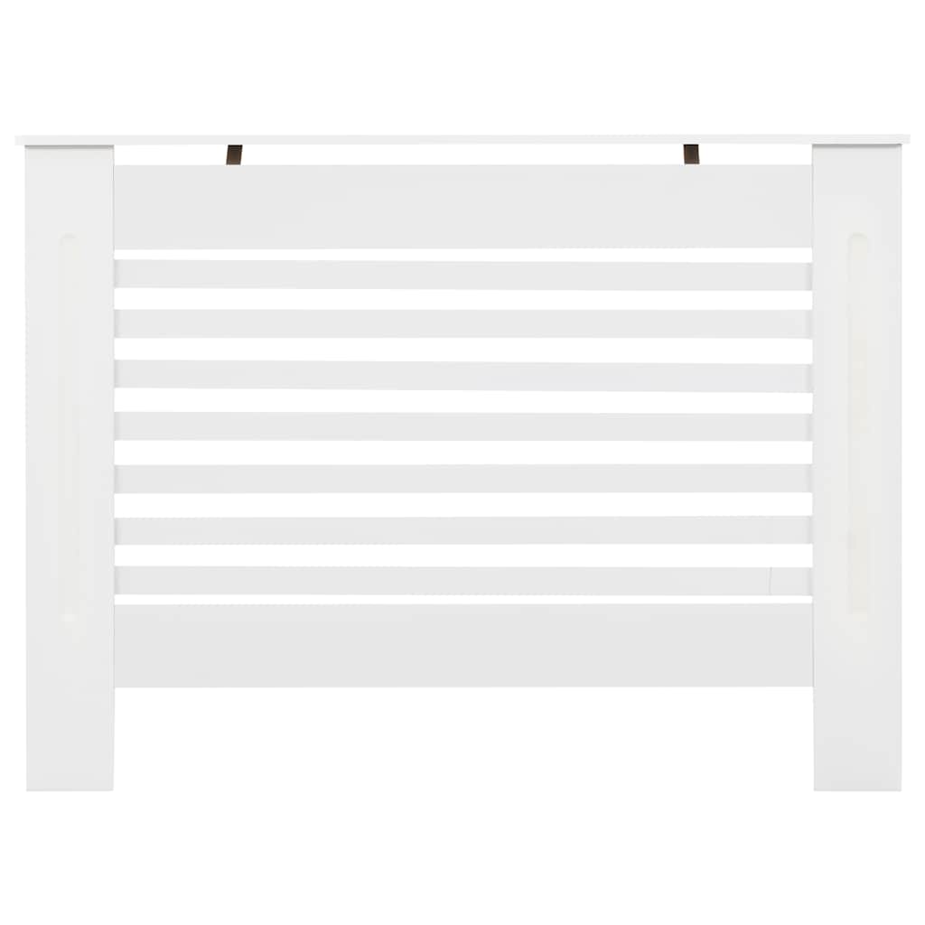 vidaXL Radiator Cover 112x19x81.5 cm MDF white