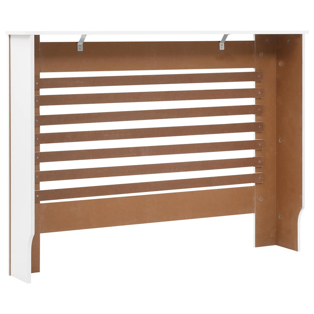 vidaXL Radiator Cover 112x19x81.5 cm MDF white