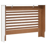 vidaXL Radiator Cover 112x19x81.5 cm MDF white