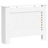 vidaXL Radiatorombouw 112x19x81,5 cm MDF wit