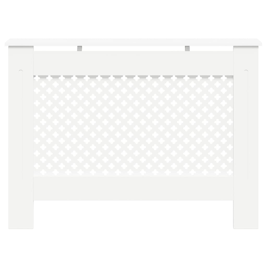 vidaXL Radiatorombouw 112x19x81,5 cm MDF wit