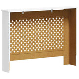 vidaXL Radiatorombouw 112x19x81,5 cm MDF wit