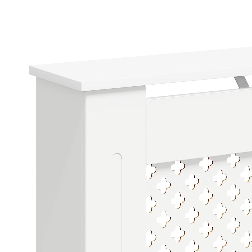 vidaXL Radiatorombouw 112x19x81,5 cm MDF wit