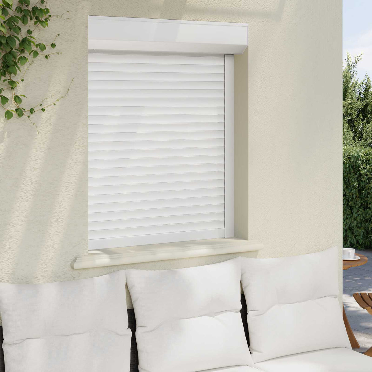 vidaXL Roller Blind White 70 x 100 cm Aluminium and polyurethane