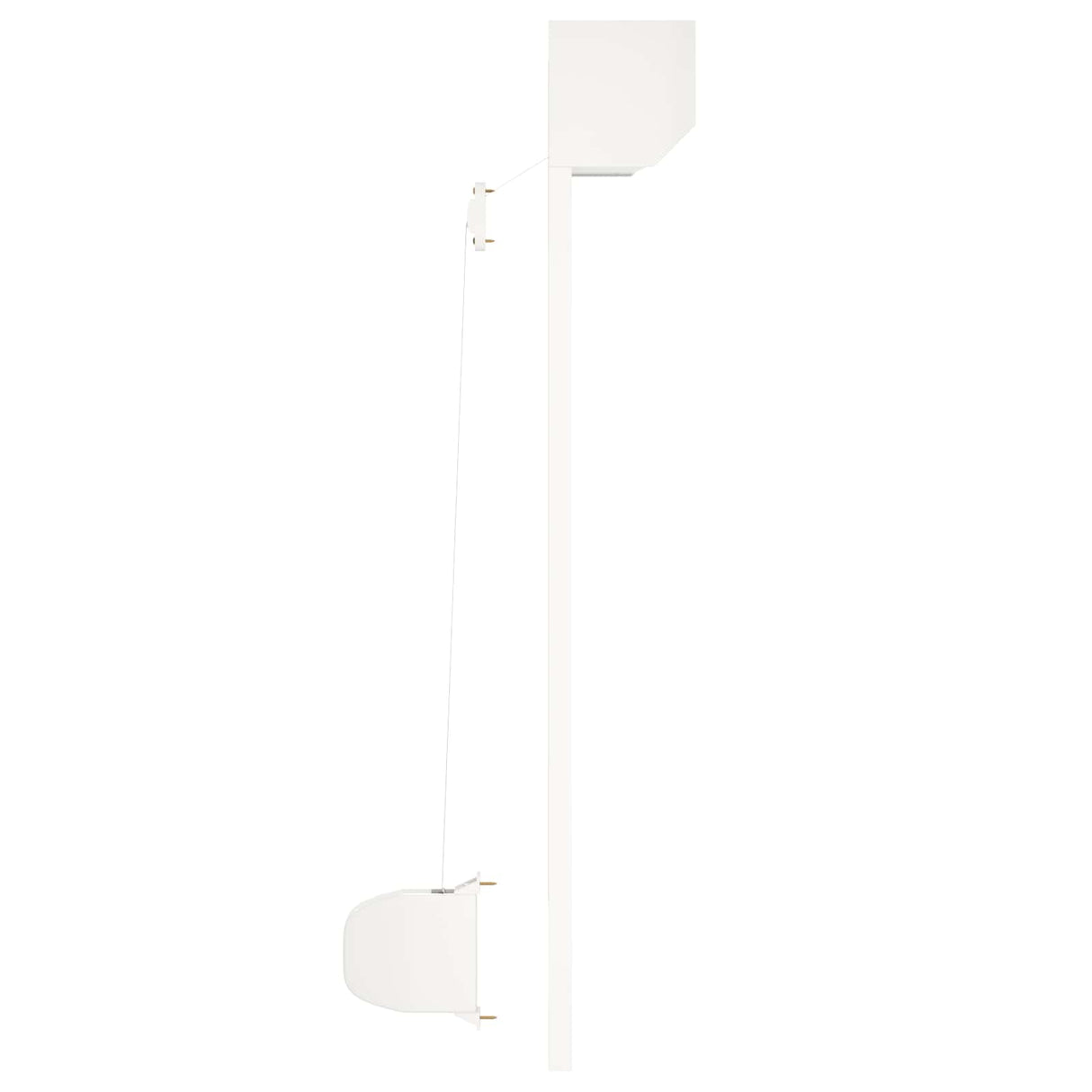vidaXL Roller Blind White 70 x 100 cm Aluminium and polyurethane